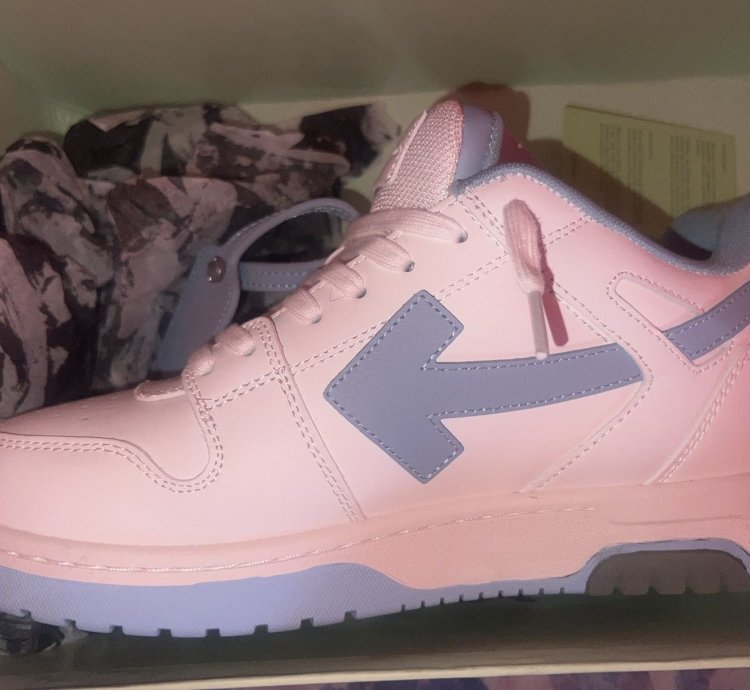 Off-white Out Of Office Calf Leather White Light Blue