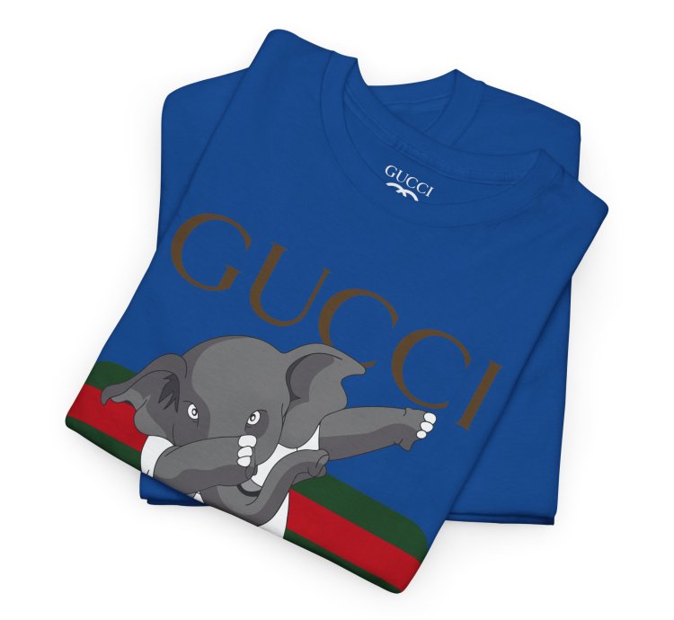 Gucci Elephant Blue T-shirt - Size Usa