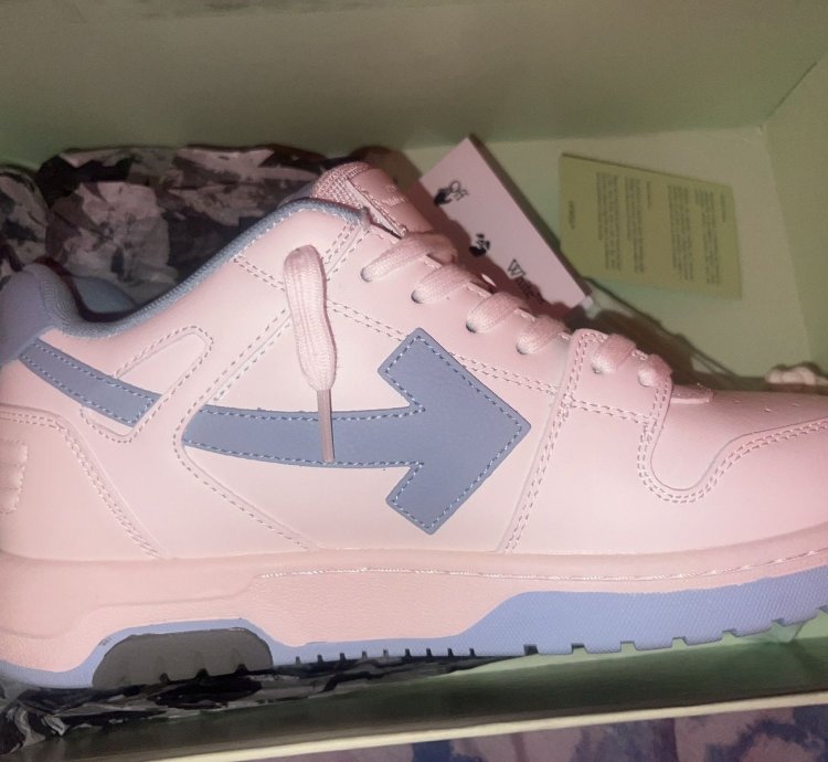 Off-white Out Of Office Calf Leather White Light Blue