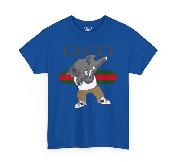 Gucci Elephant Blue T-shirt - Size Usa