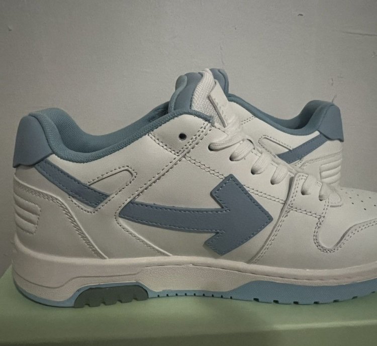 Off-white Out Of Office Calf Leather White Light Blue