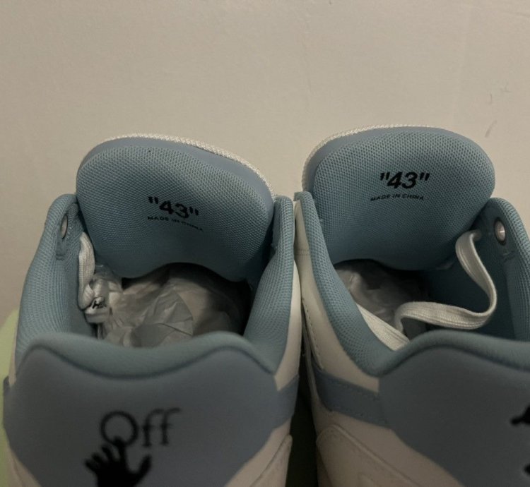 Off-white Out Of Office Calf Leather White Light Blue