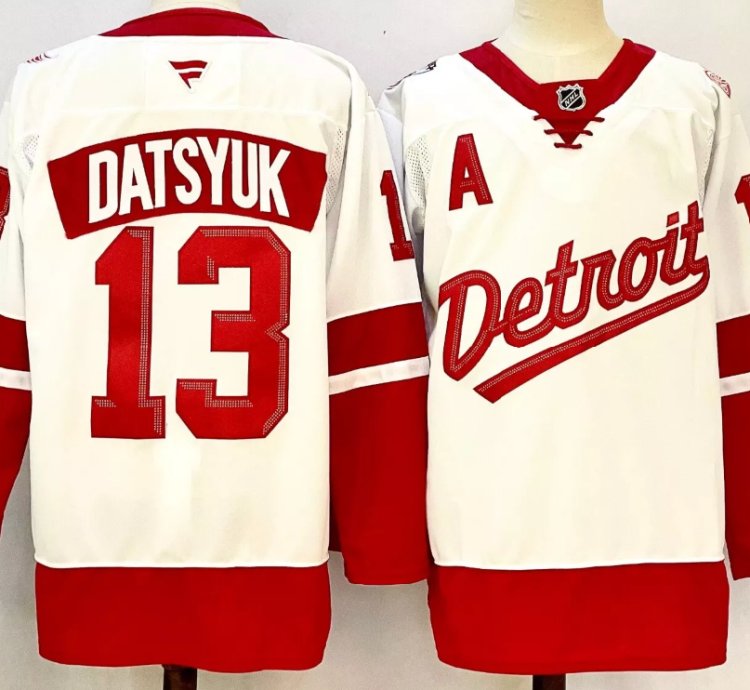 Pavel Datsyuk Jersey 13 Detroit Red Wings 2025 Stadium Series Stitched White