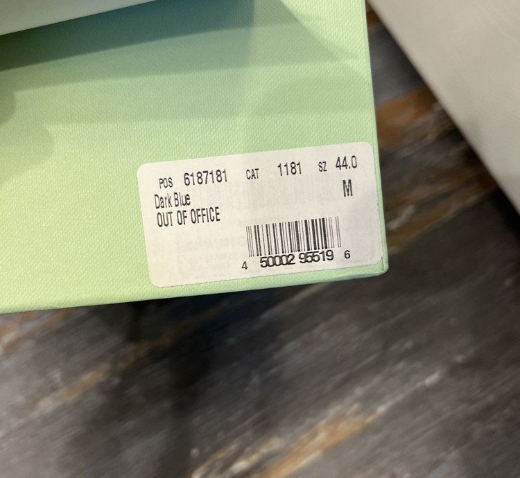 Off-white Out Of Office Dark Blue White