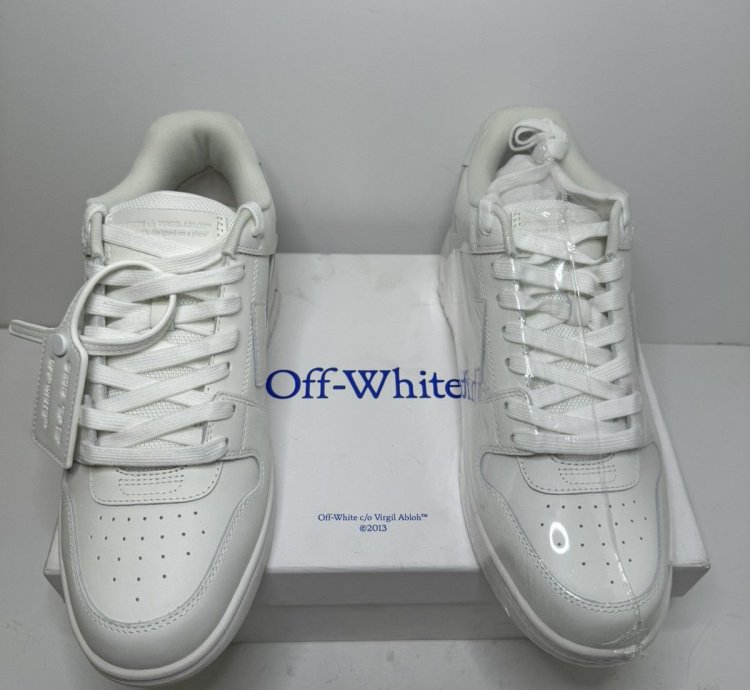 Off-white Out Of Office Leather Low-top Sneakers New