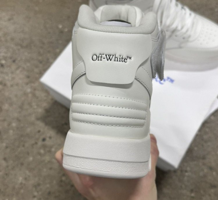 Off-white Out Of Office Mid Top Leather Sneaker New 800