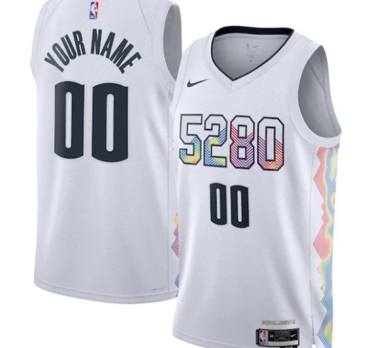 Denver Nuggets Nike Unisex 202425 Custom Swingman Jersey - City Edition - White