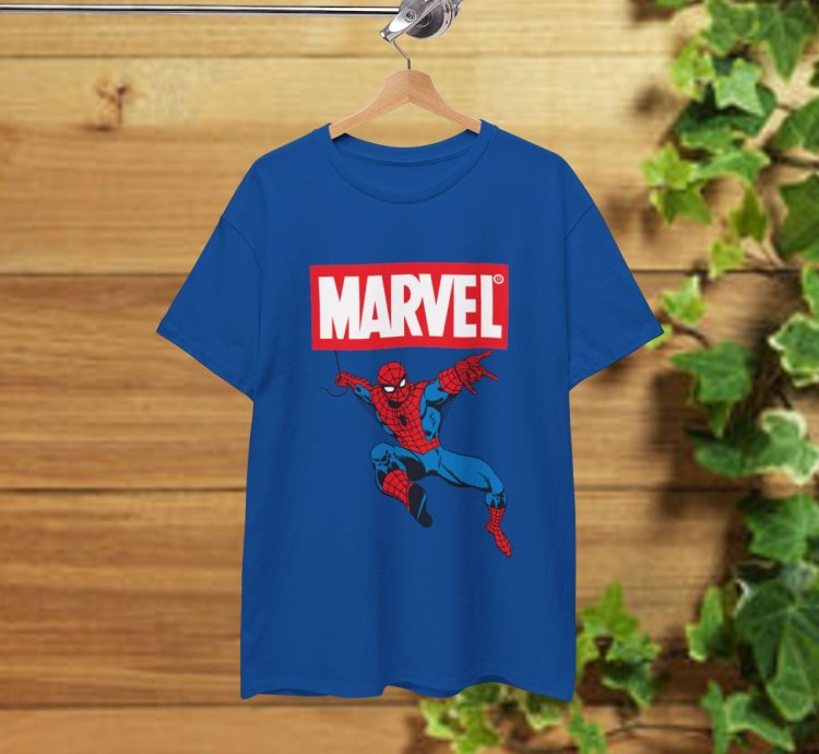 Marvel Spider-man T-shirt Royal Blue Shirt Usa Size