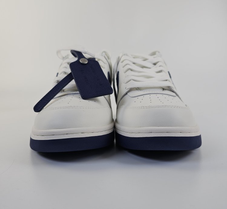 Off-white Out Of Office White And Blue Sneakers New 41