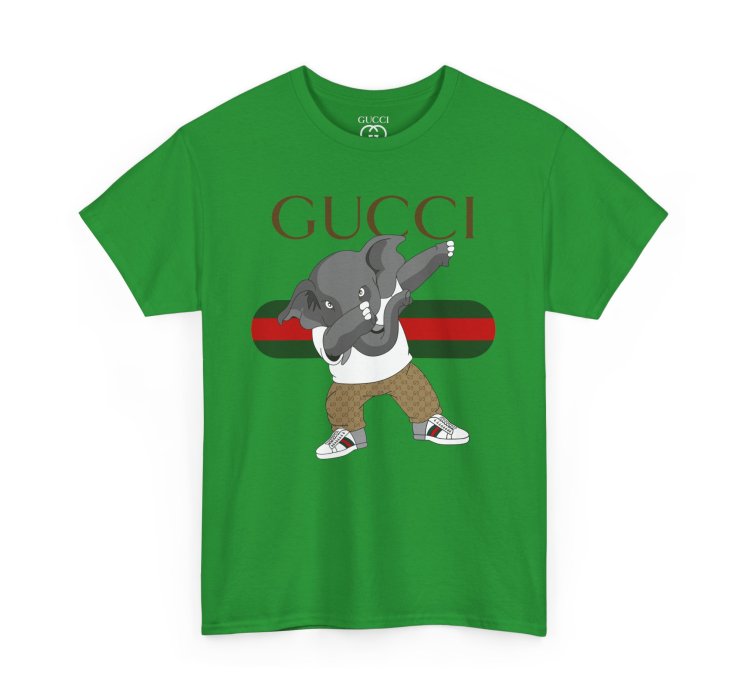 Gucci Elephant Green T-shirt - Size Usa