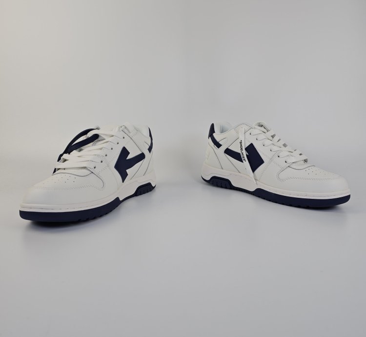 Off-white Out Of Office White And Blue Sneakers New 41