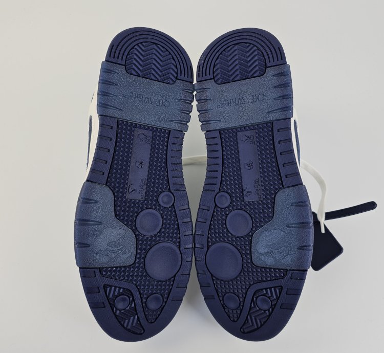 Off-white Out Of Office White And Blue Sneakers New 41
