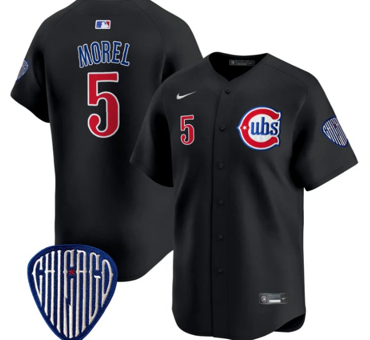 Christopher Morel Jersey 5 Chicago Cubs Blue Alternate Vapor Premier Limited Stitched Black