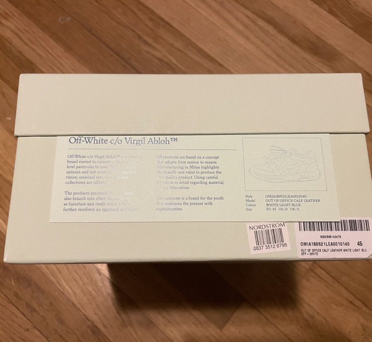 Off-white Out Of Office White Blue Shoes