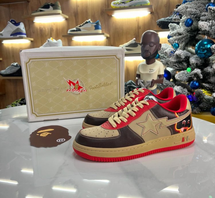 Kanye West X Bape Bapesta Fs-001 Low college Dropout