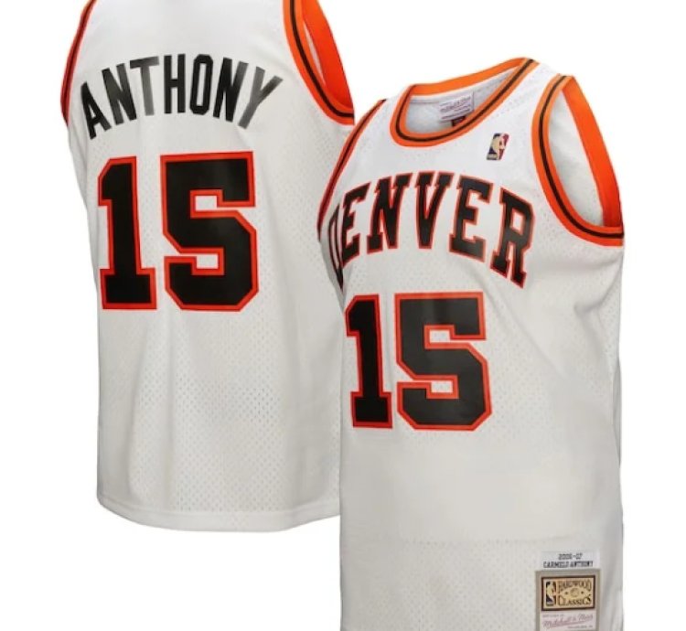 Carmelo Anthony Denver Nuggets 200607 Swingman Jersey - White