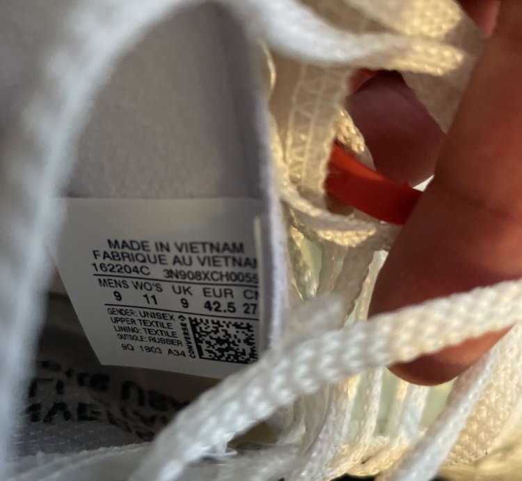 Off-white The Ten Chuck Taylor Nike Virgil Alboh