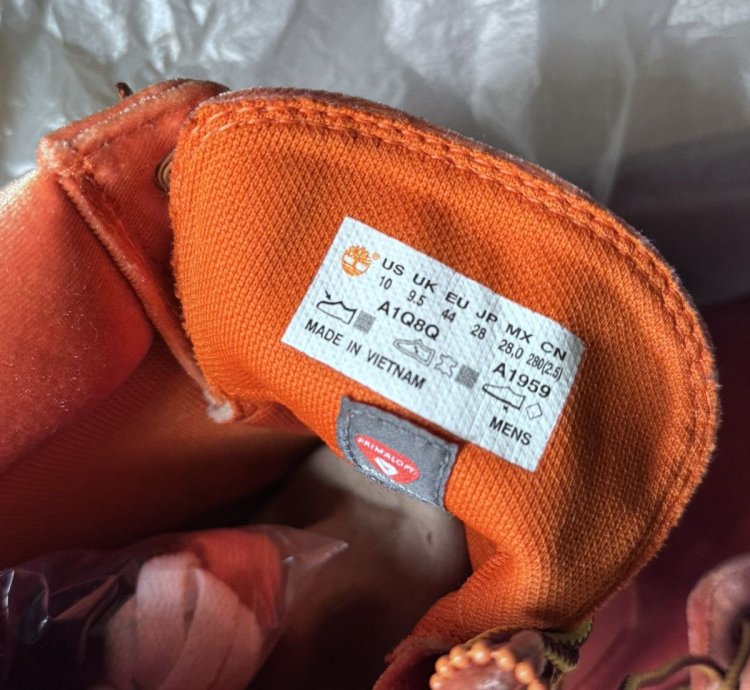 Off-white Timberlands Satin Boot