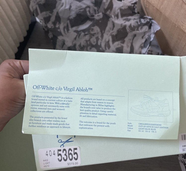 Off-white Virgil Abloh Out Of Office Calf Leather