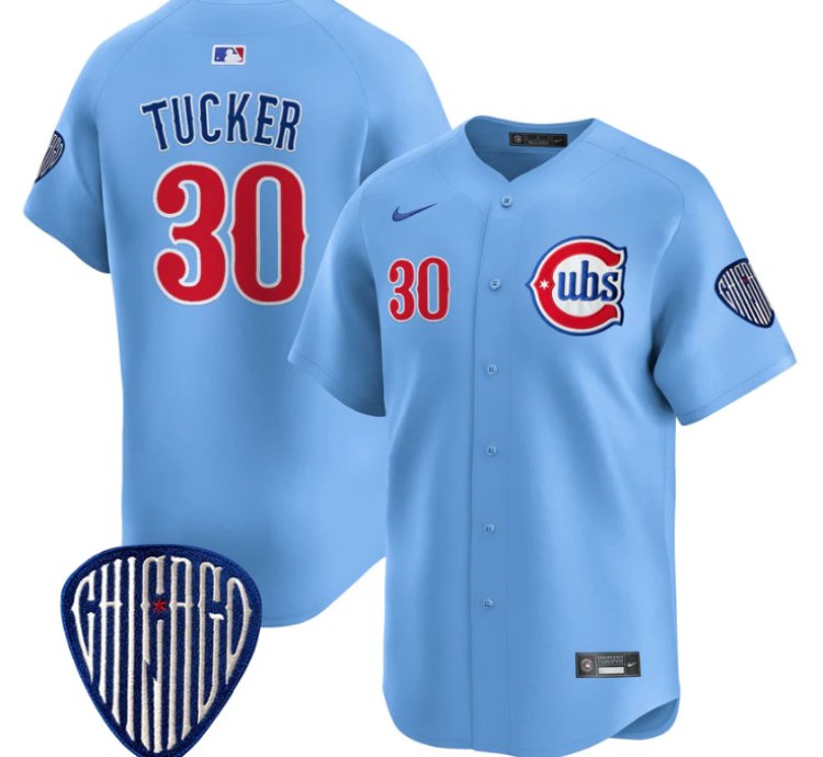 Kyle Tucker Jersey 30 Chicago Cubs Blue Alternate Vapor Premier Limited Stitched Blue