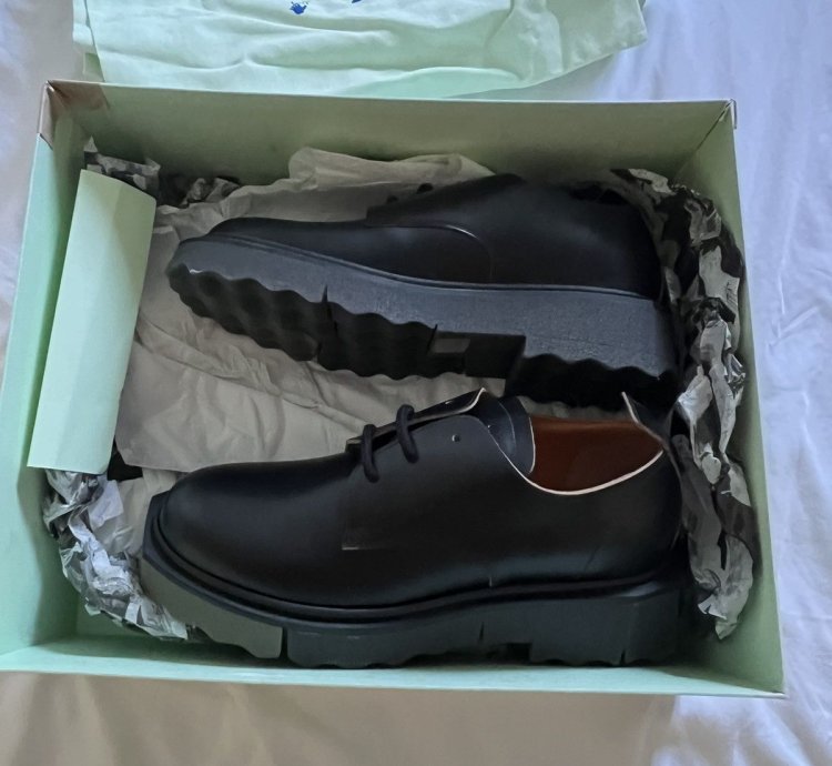 Off-white Virgil Abloh Sponge Derby Shoes - Black 43