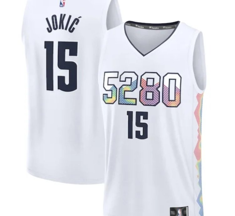 Nikola Jokic Denver Nuggets 202425 Fast Break Player Jersey - City Edition - White
