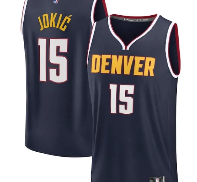 Nikola Jokic Denver Nuggets Fast Break Player Jersey - Icon Edition - Navy