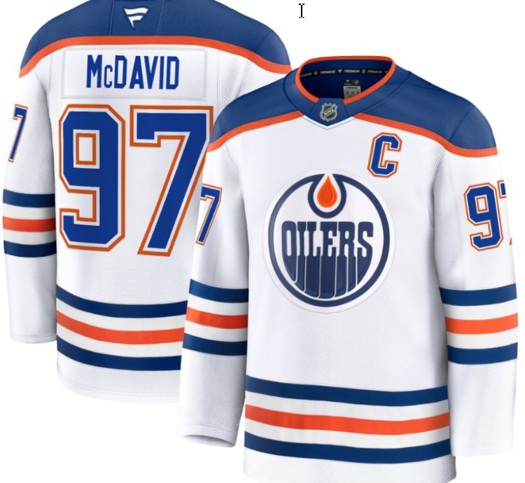 Mens Connor Mcdavid Jersey 97 Edmonton Oilers 2025 Premium Away All Stitched