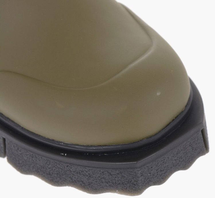 Og1mm0824 Rubber Logo Sponge Booties In Military Green