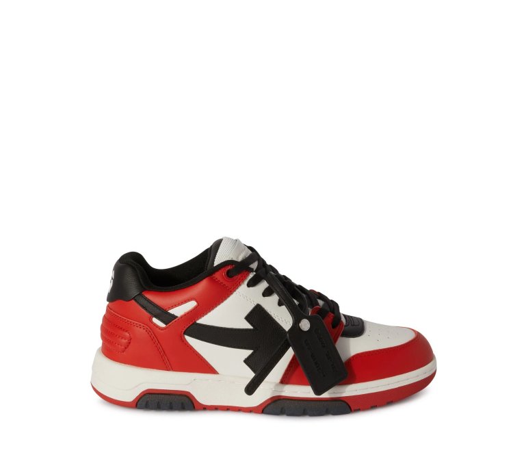 Out Of Office Ooo Sneakers Leather Black White Red