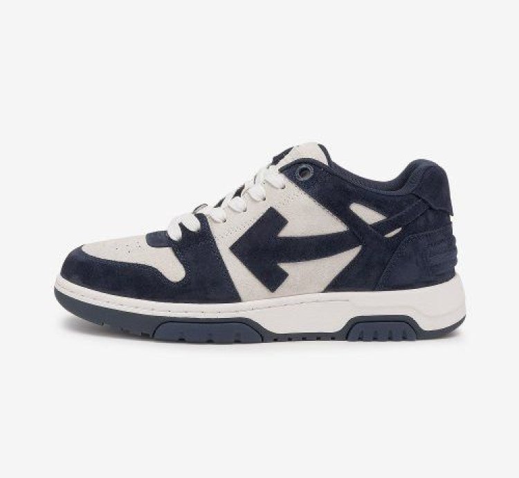 Out Of Office Ooo Sneakers Suede Navy Blue White