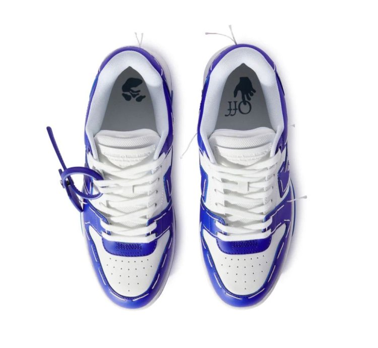 Out Of Office Sneakers Leather Sartorial Stitching In Blue