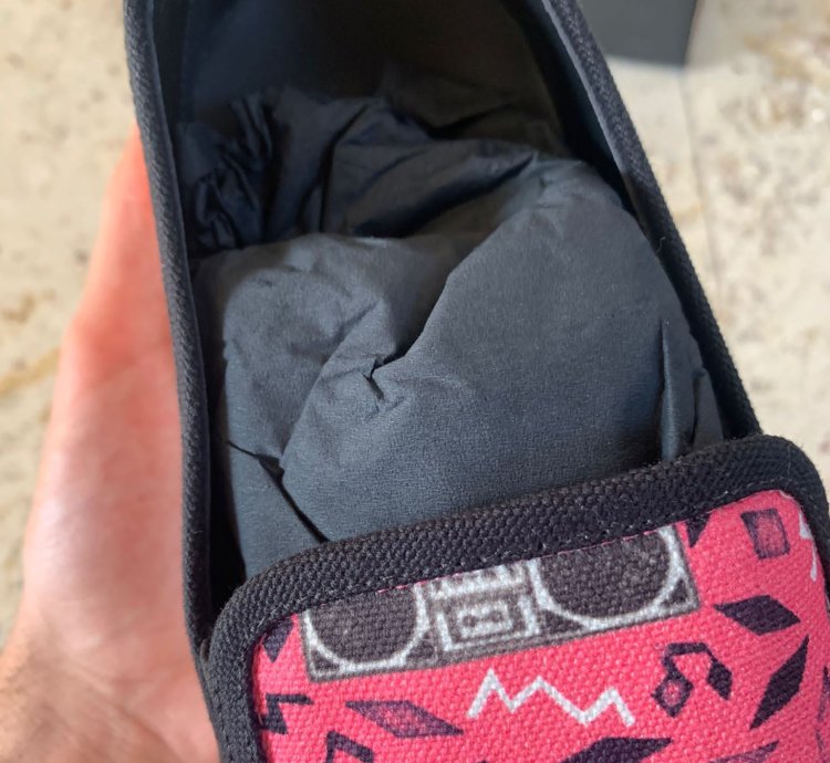 Radio Print Slip On Venice Trainer In Pink