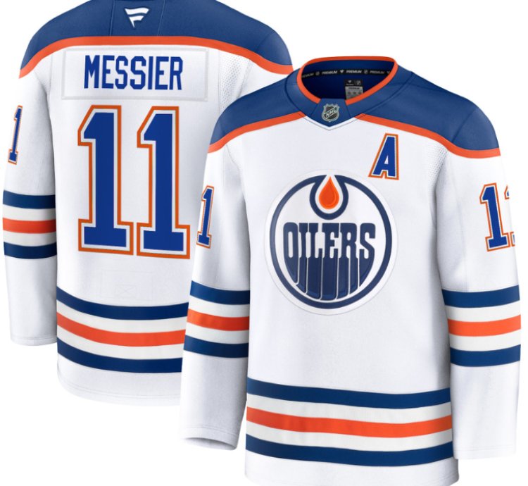Mens Mark Messier Jersey 11 Edmonton Oilers 2025 Premium Away All Stitched