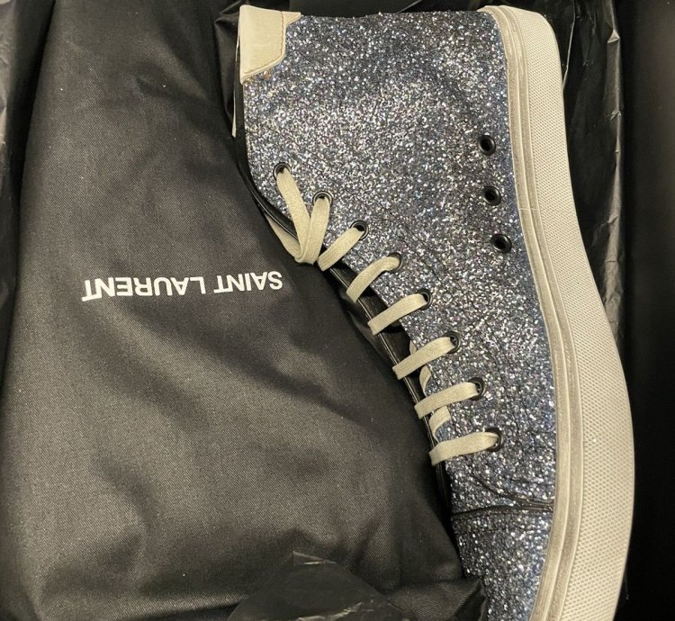 Rare Brand New Runway Bedford Glitter Sparkling Sneakers