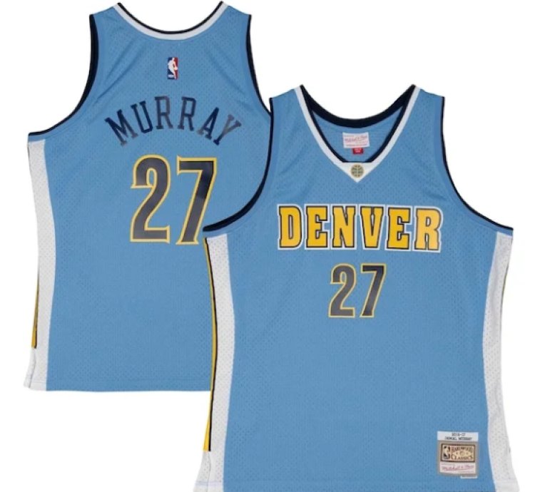 Jamal Murray Denver Nuggets 201617 Throwback Swingman Jersey - Powder Blue