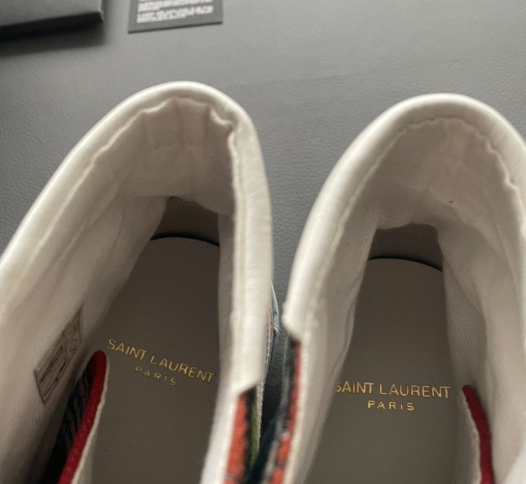 Rare Runway Brand New Moon Plus Distressed Ripped Sneaker