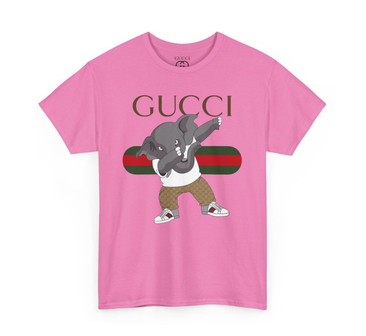 Gucci Elephant Pink T-shirt - Size Usa