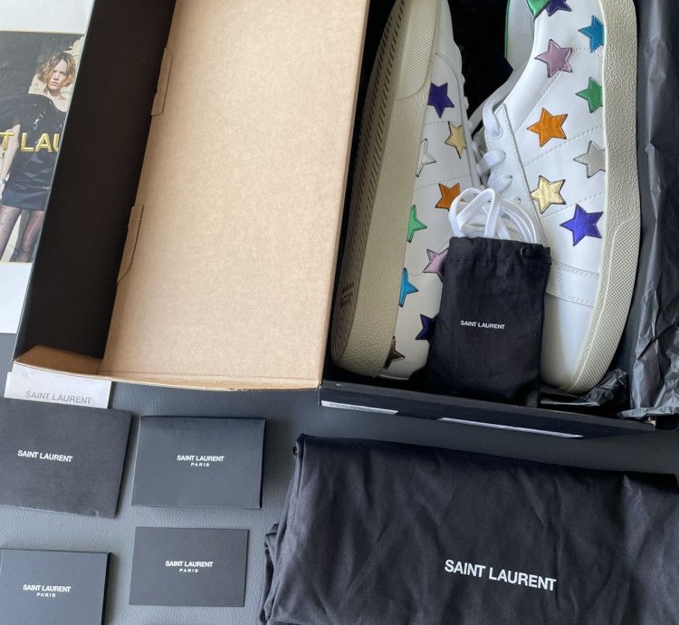 Rare Super Runway Brand New Star Sl06 Leather Sneakers