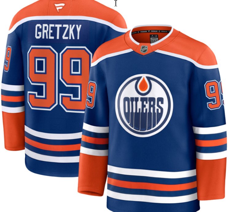 Mens Wayne Gretzky Jersey 99 Edmonton Oilers 2025 Premium Home All Stitched