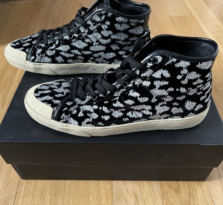 Rare Surf Sound Cat Glitter Velvet Hi Top Hedi 870