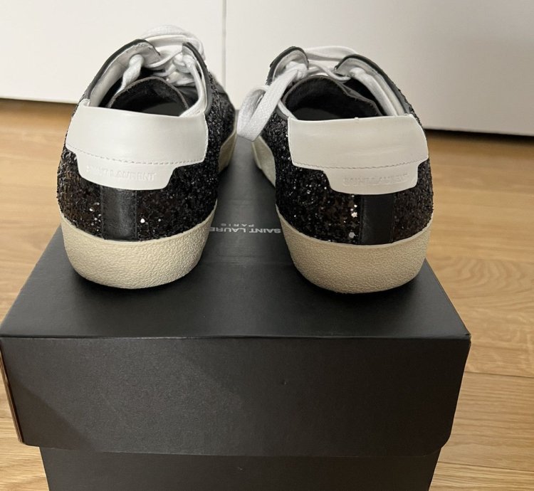 Rare Surf Sound Sequins Leather Low Saint Laurent Hedi