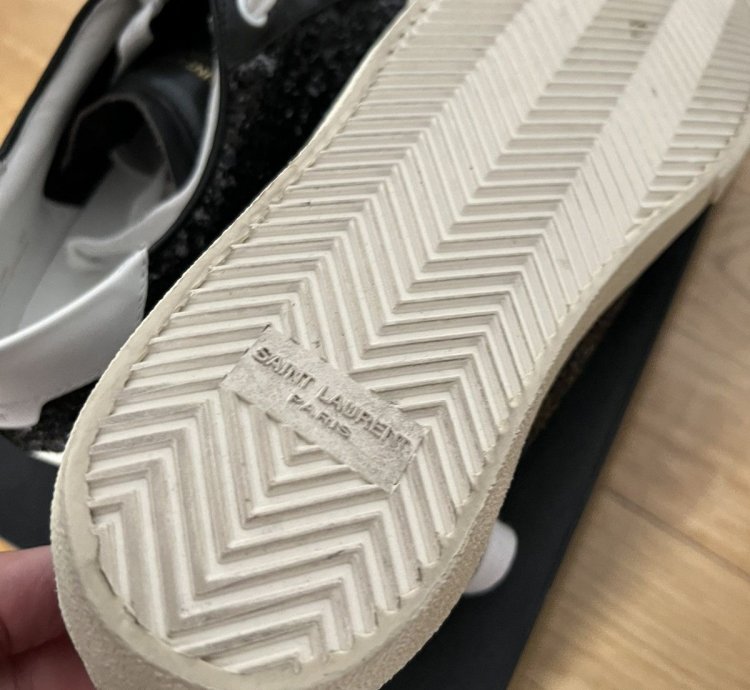 Rare Surf Sound Sequins Leather Low Saint Laurent Hedi