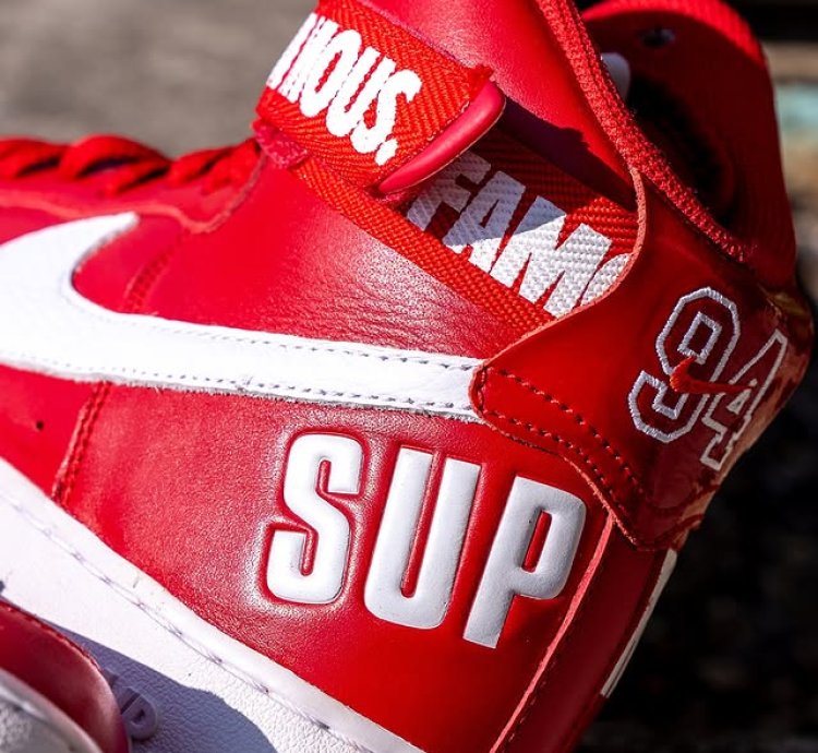 Supreme World Famous Air Force 1 High Red