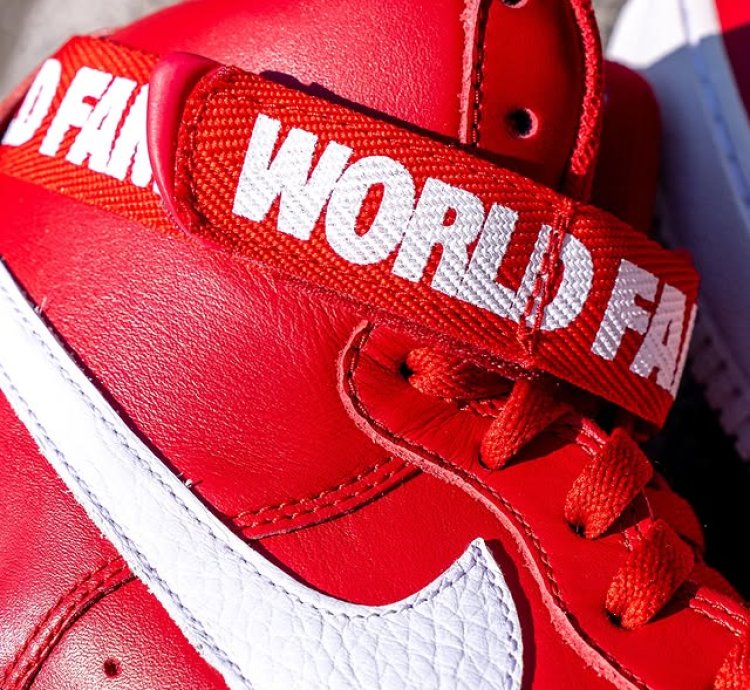 Supreme World Famous Air Force 1 High Red