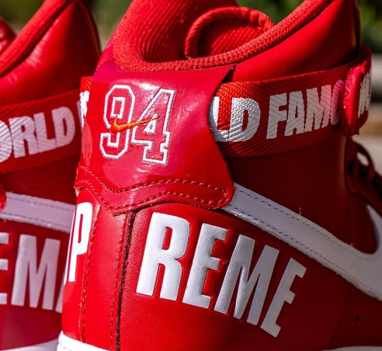 Supreme World Famous Air Force 1 High Red