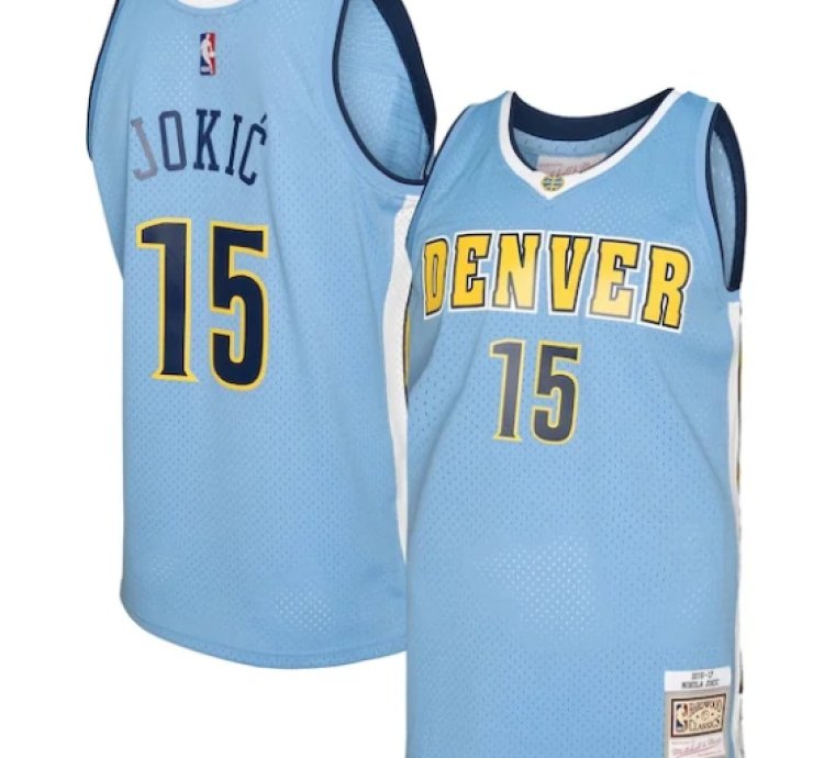 Nikola Jokic Denver Nuggets 201617 Swingman Jersey - Light Blue
