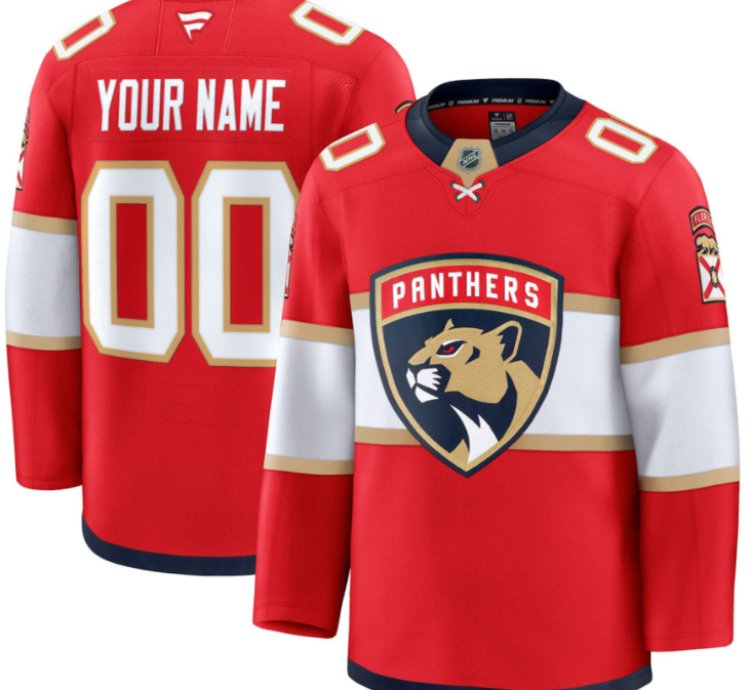 Mens Custom Florida Panthers Jersey Name Number 2025 Premium All Stitched