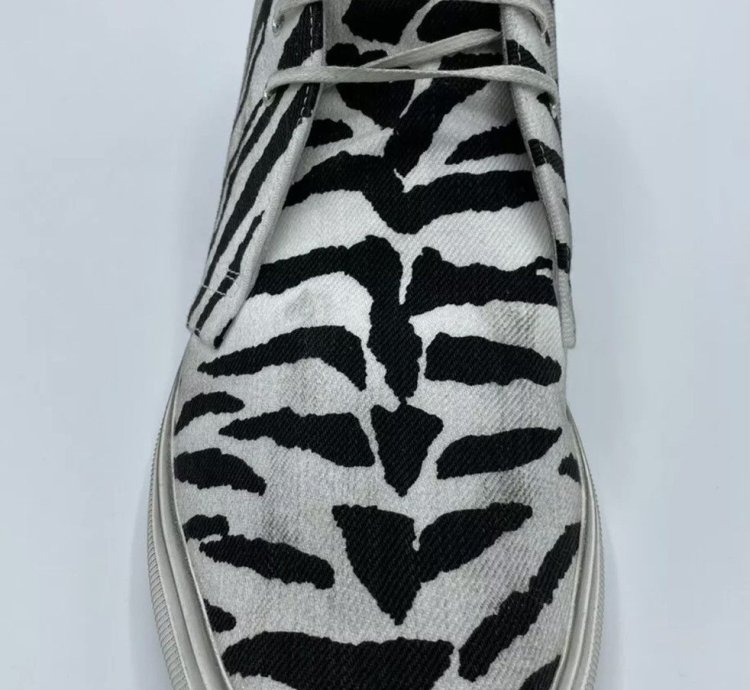 Saint Laurent Ace High Tops With Zebra Print Size 43 Nib