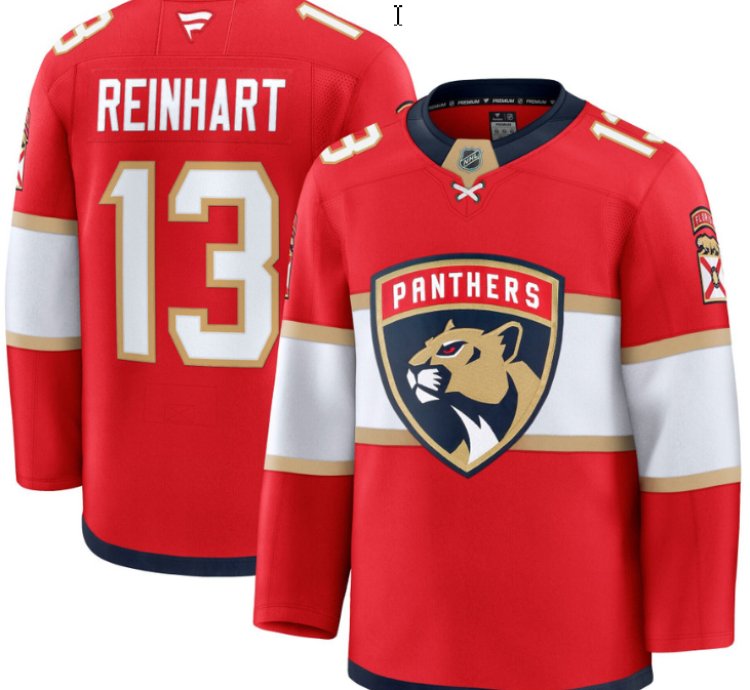 Mens Sam Reinhart Jersey 13 Florida Panthers 2025 Premium All Stitched